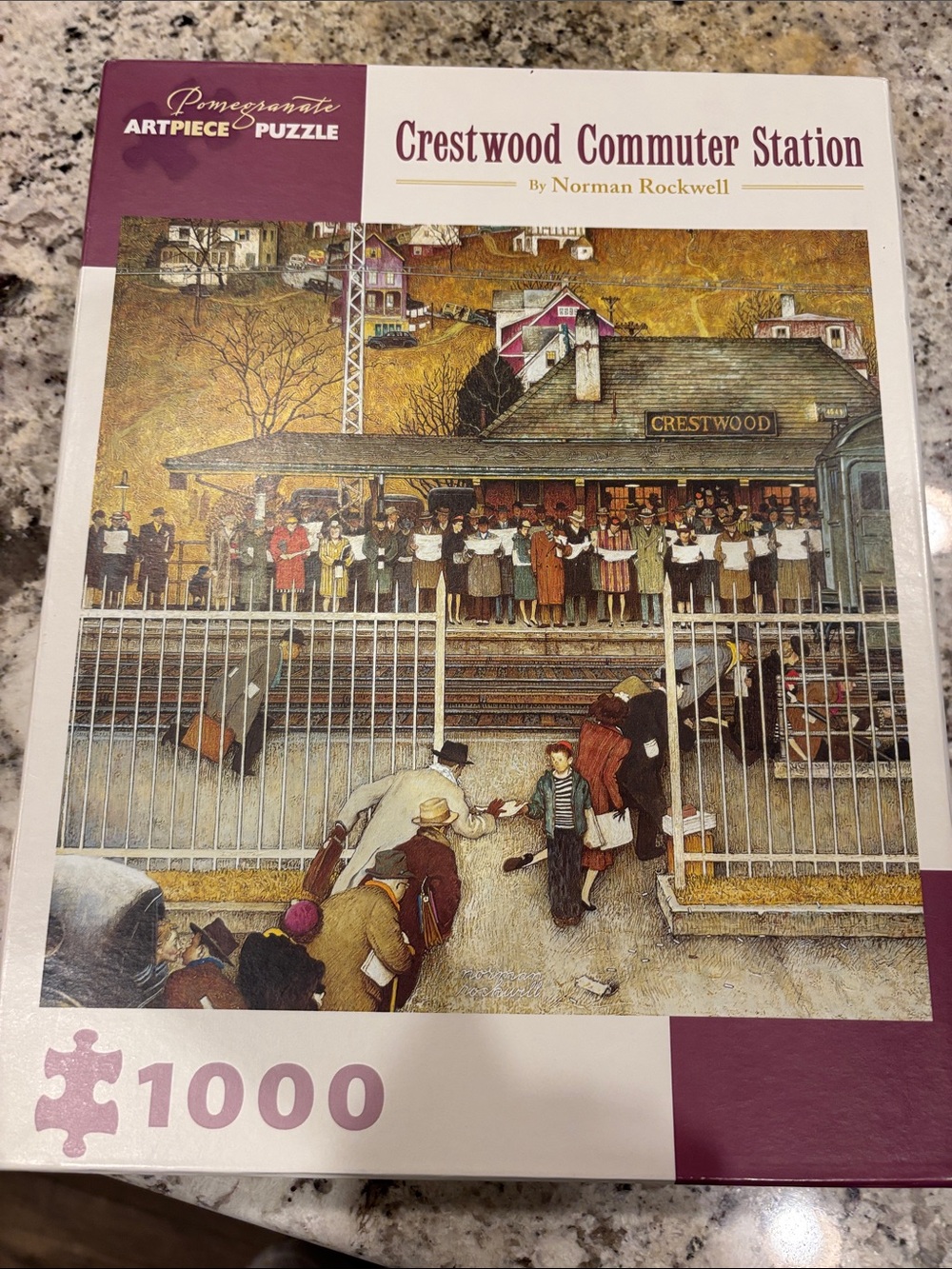 Crestwood Commuter Station 1000-Piece Puzzle by Pomegranate